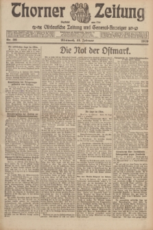 Thorner Zeitung : Ostdeutsche Zeitung und General-Anzeiger. 1919, Nr. 36 (12 Februar)