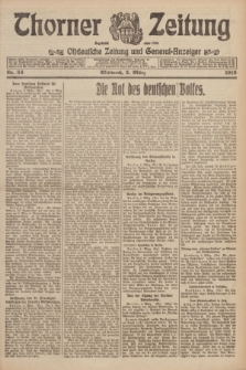 Thorner Zeitung : Ostdeutsche Zeitung und General-Anzeiger. 1919, Nr. 54 (5 März)