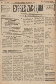 Expres Zagłębia : organ niezależny demokratyczny. R.2, № 187 (13 sierpnia 1927)