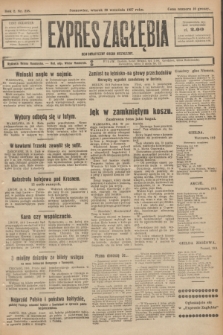 Expres Zagłębia : demokratyczny organ niezależny. R.2, № 218 (20 września 1927)