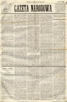 Gazeta Narodowa. 1874, nr 71