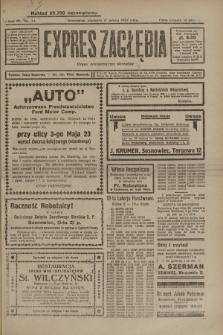 Expres Zagłębia : organ demokratyczny niezależny. R.4, nr 74 (17 marca 1929)