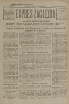 Expres Zagłębia : jedyny organ demokratyczny niezależny woj. kieleckiego. R.4, nr 183 (12 lipca 1929)