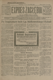 Expres Zagłębia : jedyny organ demokratyczny niezależny woj. kieleckiego. R.4, nr 187 (17 lipca 1929)