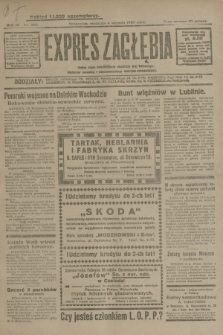 Expres Zagłębia : jedyny organ demokratyczny niezależny woj. kieleckiego. R.4, nr 203 (4 sierpnia 1929)