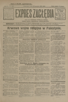 Expres Zagłębia : jedyny organ demokratyczny niezależny woj. kieleckiego. R.4, nr 223 (28 sierpnia 1929)