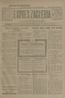 Expres Zagłębia : jedyny organ demokratyczny niezależny woj. kieleckiego. R.4, nr 254 (29 września 1929)