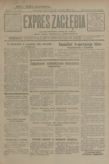 Expres Zagłębia : jedyny organ demokratyczny niezależny woj. kieleckiego. R.4, nr 255 (30 września 1929)