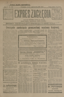 Expres Zagłębia : jedyny organ demokratyczny niezależny woj. kieleckiego. R.4, nr 256 (1 października 1929)