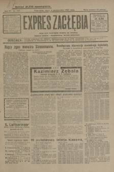 Expres Zagłębia : jedyny organ demokratyczny niezależny woj. kieleckiego. R.4, nr 259 (4 października 1929)
