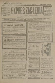 Expres Zagłębia : jedyny organ demokratyczny niezależny woj. kieleckiego. R.4, nr 274 (20 października 1929)