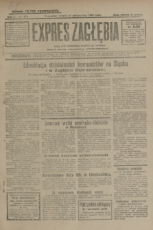 Expres Zagłębia : jedyny organ demokratyczny niezależny woj. kieleckiego. R.4, nr 276 (22 października 1929)