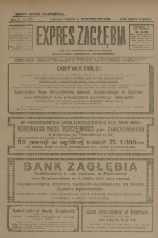 Expres Zagłębia : jedyny organ demokratyczny niezależny woj. kieleckiego. R.4, nr 285 (31 października 1929)