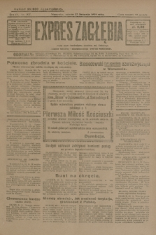 Expres Zagłębia : jedyny organ demokratyczny niezależny woj. kieleckiego. R.4, nr 307 (23 listopada 1929)
