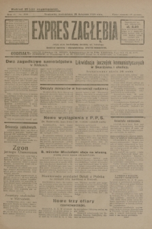 Expres Zagłębia : jedyny organ demokratyczny niezależny woj. kieleckiego. R.4, nr 309 (25 listopada 1929)