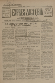 Expres Zagłębia : jedyny organ demokratyczny niezależny woj. kieleckiego. R.4, nr 325 (11 grudnia 1929)