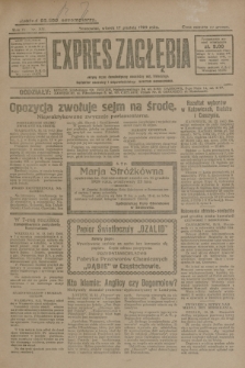 Expres Zagłębia : jedyny organ demokratyczny niezależny woj. kieleckiego. R.4, nr 331 (17 grudnia 1929)