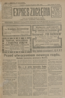 Expres Zagłębia : jedyny organ demokratyczny niezależny woj. kieleckiego. R.4, nr 340 (29 grudnia 1929)