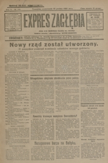 Expres Zagłębia : jedyny organ demokratyczny niezależny woj. kieleckiego. R.4, nr 341 (30 grudnia 1929)