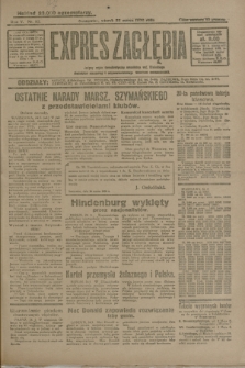 Expres Zagłębia : jedyny organ demokratyczny niezależny woj. kieleckiego. R.5, nr 82 (25 marca 1930)