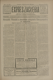 Expres Zagłębia : jedyny organ demokratyczny niezależny woj. kieleckiego. R.5, nr 325 (14 grudnia 1930)