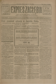 Expres Zagłębia : jedyny organ demokratyczny niezależny woj. kieleckiego. R.6, nr 7 (7 stycznia 1931)