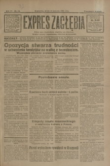 Expres Zagłębia : jedyny organ demokratyczny niezależny woj. kieleckiego. R.6, nr 14 (14 stycznia 1931)
