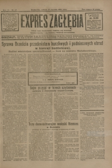 Expres Zagłębia : jedyny organ demokratyczny niezależny woj. kieleckiego. R.6, nr 17 (17 stycznia 1931)