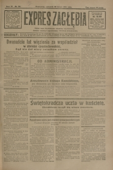 Expres Zagłębia : jedyny organ demokratyczny niezależny woj. kieleckiego. R.6, nr 56 (26 lutego 1931)