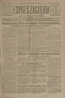 Expres Zagłębia : jedyny organ demokratyczny niezależny woj. kieleckiego. R.6, nr 62 (4 marca 1931)