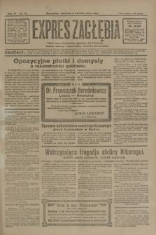 Expres Zagłębia : jedyny organ demokratyczny niezależny woj. kieleckiego. R.6, nr 91 (2 kwietnia 1931)