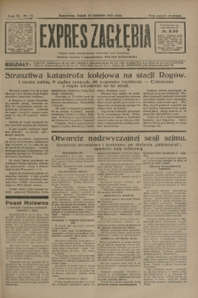 Expres Zagłębia : jedyny organ demokratyczny niezależny woj. kieleckiego. R.6, nr 111 (24 kwietnia 1931)