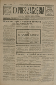 Expres Zagłębia : jedyny organ demokratyczny niezależny woj. kieleckiego. R.6, nr 166 (20 czerwca 1931)