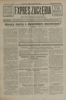 Expres Zagłębia : jedyny organ demokratyczny niezależny woj. kieleckiego. R.6, nr 192 (17 lipca 1931)