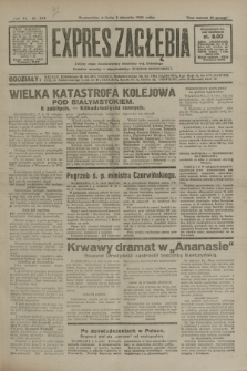 Expres Zagłębia : jedyny organ demokratyczny niezależny woj. kieleckiego. R.6, nr 214 (8 sierpnia 1931)