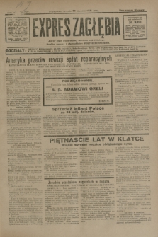 Expres Zagłębia : jedyny organ demokratyczny niezależny woj. kieleckiego. R.6, nr 227 (22 sierpnia 1931)