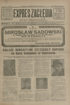 Expres Zagłębia : jedyny organ demokratyczny niezależny woj. kieleckiego. R.6, nr 233 (28 sierpnia 1931)