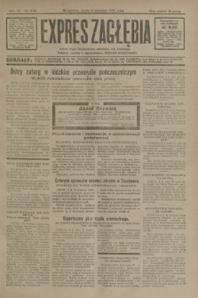 Expres Zagłębia : jedyny organ demokratyczny niezależny woj. kieleckiego. R.6, nr 245 (9 września 1931)