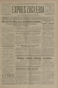 Expres Zagłębia : jedyny organ demokratyczny niezależny woj. kieleckiego. R.6, nr 246 (10 września 1931)