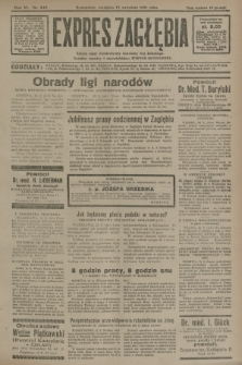 Expres Zagłębia : jedyny organ demokratyczny niezależny woj. kieleckiego. R.6, nr 249 (13 września 1931)
