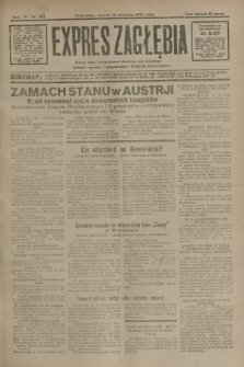 Expres Zagłębia : jedyny organ demokratyczny niezależny woj. kieleckiego. R.6, nr 251 (15 września 1931)