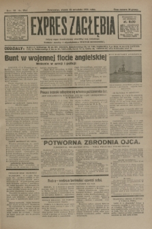 Expres Zagłębia : jedyny organ demokratyczny niezależny woj. kieleckiego. R.6, nr 254 (18 września 1931)