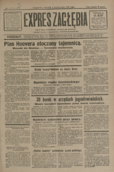 Expres Zagłębia : jedyny organ demokratyczny niezależny woj. kieleckiego. R.6, nr 274 (8 października 1931)