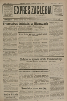 Expres Zagłębia : jedyny organ demokratyczny niezależny woj. kieleckiego. R.6, nr 277 (11 października 1931)