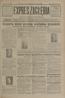 Expres Zagłębia : jedyny organ demokratyczny niezależny woj. kieleckiego. R.6, nr 295 (29 października 1931)