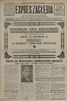 Expres Zagłębia : jedyny organ demokratyczny niezależny woj. kieleckiego. R.6, nr 298 (1 listopada 1931)