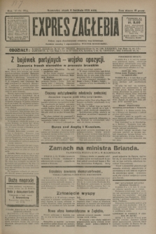 Expres Zagłębia : jedyny organ demokratyczny niezależny woj. kieleckiego. R.6, nr 303 (6 listopada 1931)