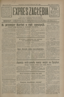 Expres Zagłębia : jedyny organ demokratyczny niezależny woj. kieleckiego. R.6, nr 316 (19 listopada 1931)