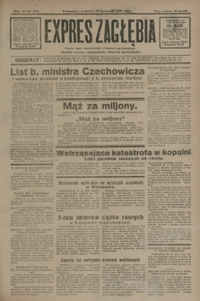 Expres Zagłębia : jedyny organ demokratyczny niezależny woj. kieleckiego. R.6, nr 319 (22 listopada 1931)