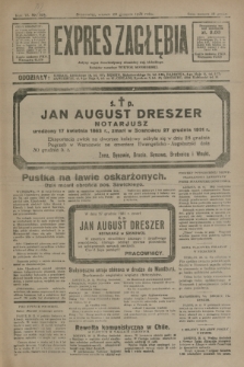 Expres Zagłębia : jedyny organ demokratyczny niezależny woj. kieleckiego. R.6, nr 353 (29 grudnia 1931)